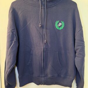 PINK Victoria's Secret Campus Fleece Zip Sweatshirt